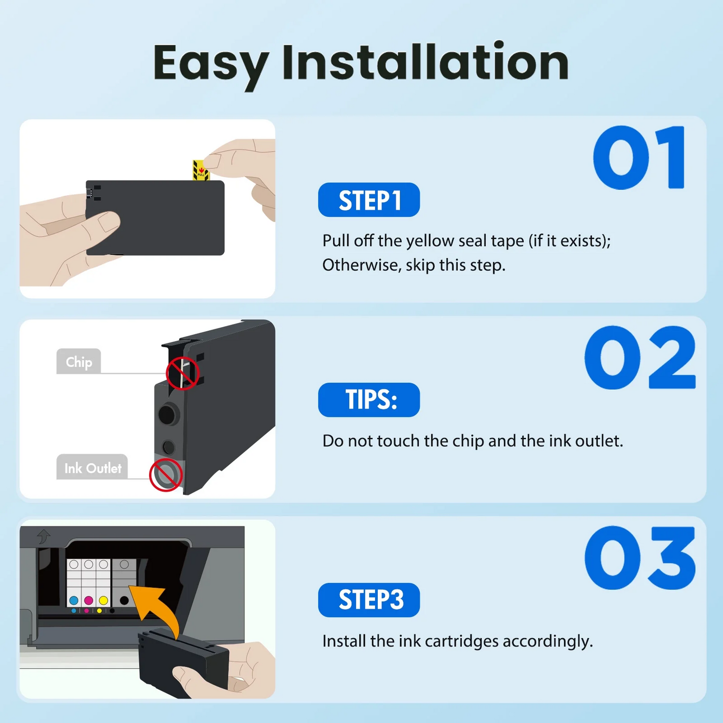 902 902XL Ink Cartridges Compatible for HP 902XL 902 4 Pack for OfficeJet 6968 6978 6970 6971 6974 6975 6979 6960 6961 6963 6964 6965 6966 6950 series Printer (Black, Cyan, Magenta, Yellow)