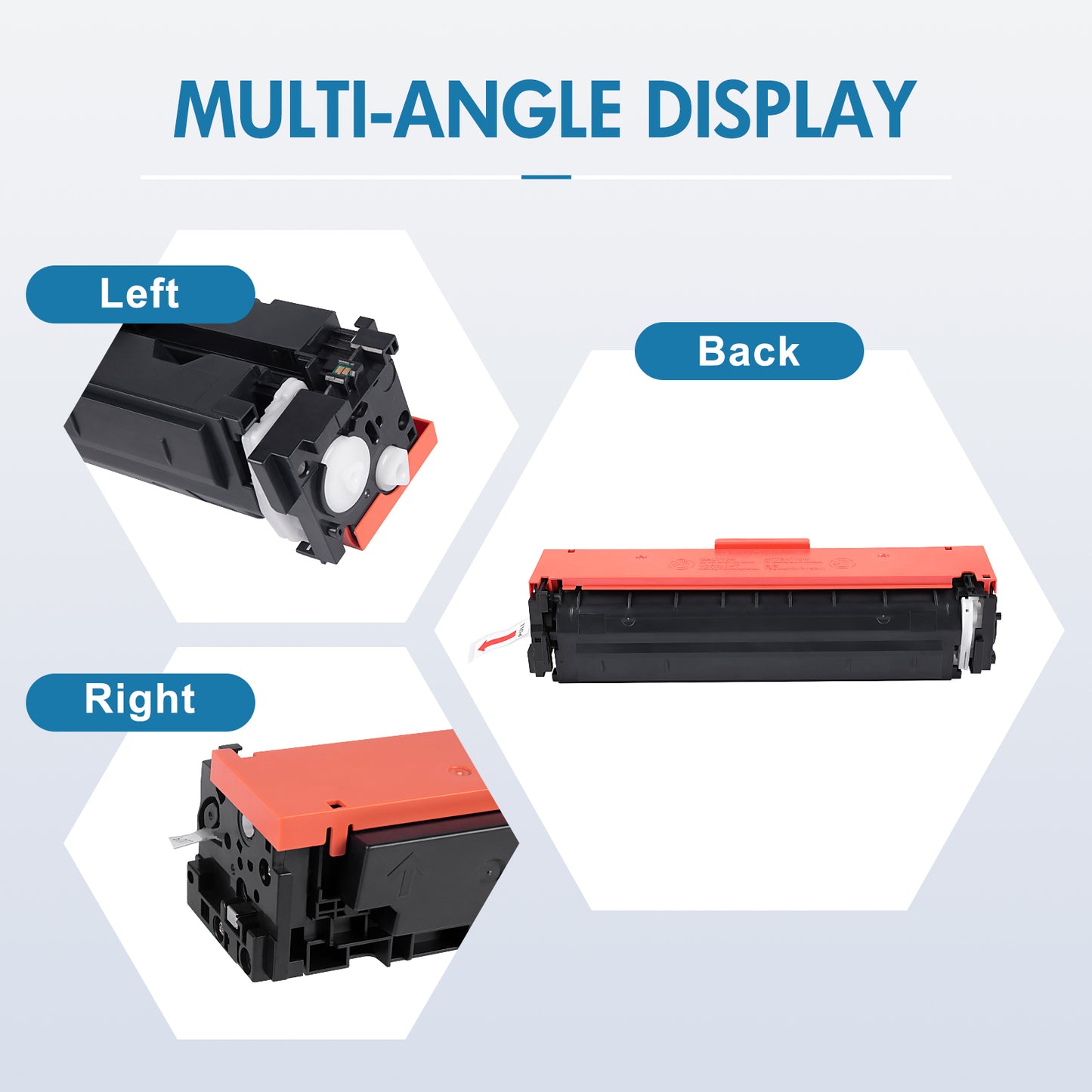 414A Toner Cartridges 4 Pack with Chip Compatible for HP 414A for HP 414X W2020A W2020X Color Laserjet Pro MFP M479fdw M479fdn M454dw M454dn M479 M454 Printer (Black Cyan Magenta Yellow)