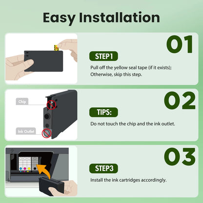 936 9125e Ink Cartridges Compatible for HP 936e 936 Ink Cartridge Combo Pack OfficeJet Pro 9130e 9135e 9120e 9730e 9130 9122e 9128e 9110b 9120b 9130b Printer 4 Pack, BK/C/M/Y