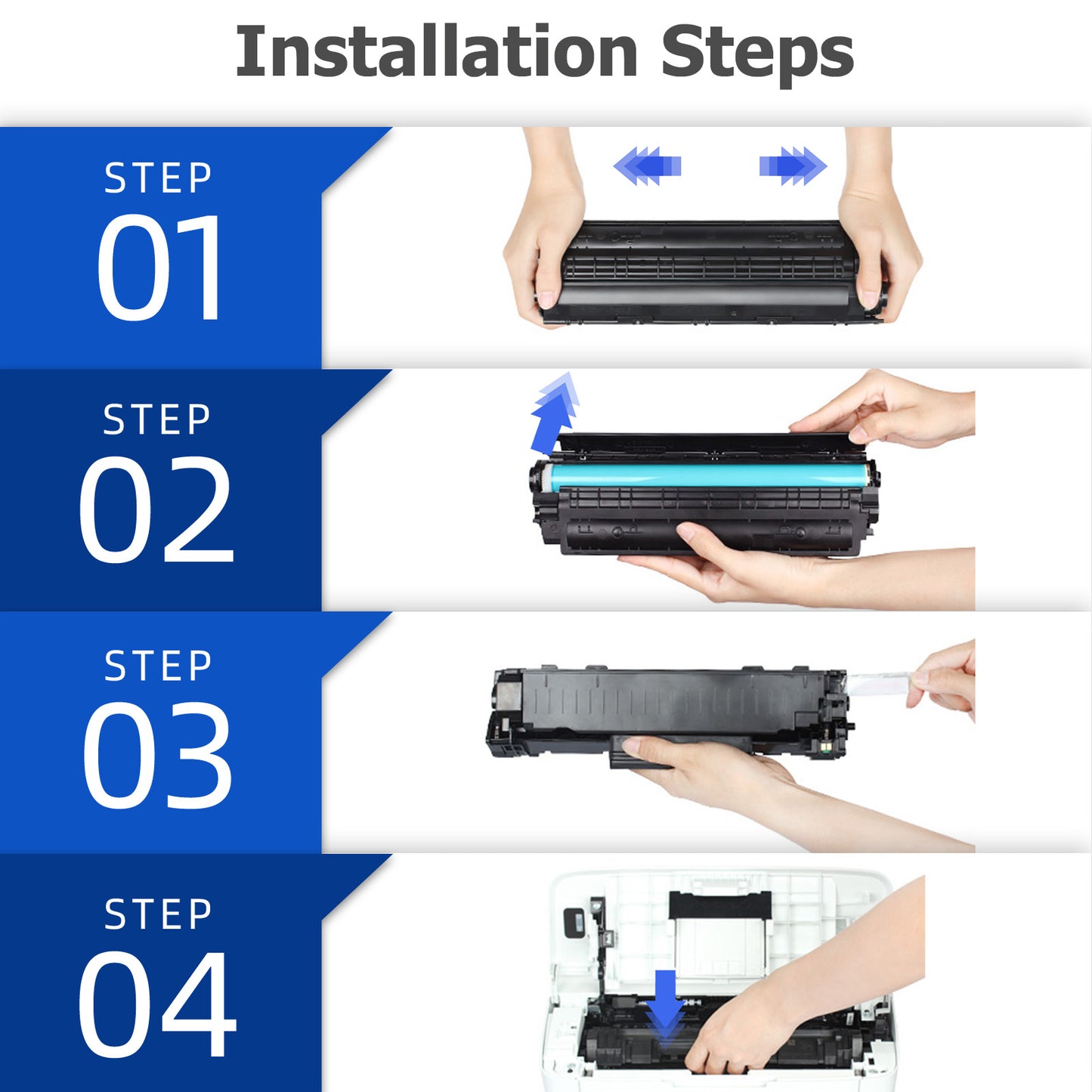83A Toner Cartridge Compatible for 83A 83X CF283A CF283X LaserJet Pro MFP M127fw M127fn M225dw LaserJet Pro M201dw M201n Printer (Black, 2-Pack)