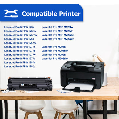 83A Toner Cartridge Compatible for 83A 83X CF283A CF283X LaserJet Pro MFP M127fw M127fn M225dw LaserJet Pro M201dw M201n Printer (Black, 2-Pack)