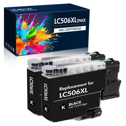 LC506XL Ink Cartridges Compatible for Brother LC506 LC506XL Brother Ink Cartridges for MFC?J4355DW MFC?J4555DW MFC?J4557DW£¨2 Black£©
