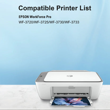 702 XL Ink Cartridge Compatible for Epson 702 Ink Cartridges Combo Pack Compatible for Epson Ink 702 T702XL for Workforce Pro WF-3720 WF-3730 WF-3733
