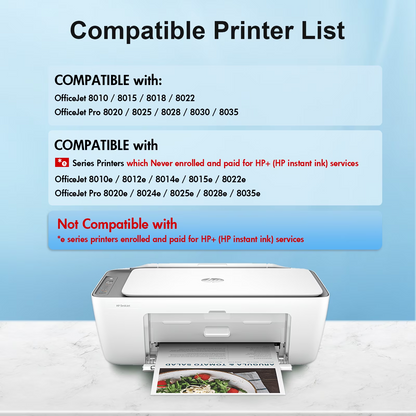 910XL Ink Cartridge Dual Pack Compatible for 910XL 910 XL Officejet Pro 8012 8013 8015 8022 8025 8028 8035 8012e 8015e 8022e 8025e 8028e 8034e 8035e Black Printer Ink