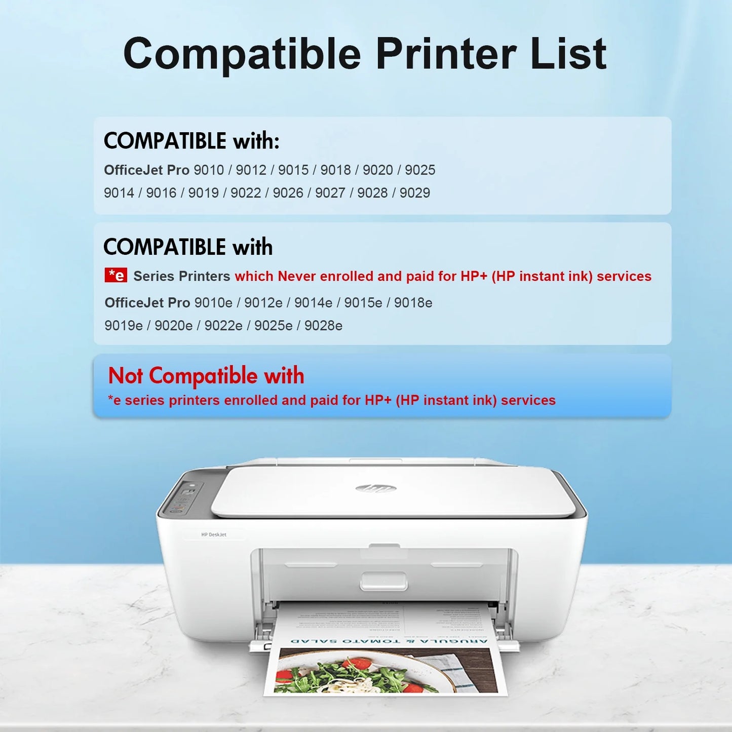 962XL Ink Cartridge Combo Pack Compatible for HP 962 XL Ink Cartridge for Priner Ink 962
