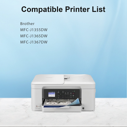 LC504 Ink Cartridges High Yield Compatible for Brother LC504 LC-504 Work for Brother MFC-J1205W MFC-J1215W MFC-J1205W XL Printer Ink (Magenta,1 Pack)