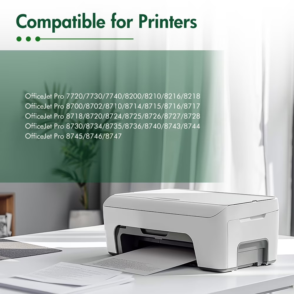 952XL Ink Cartridge Combo pack Compatible for 952 XL Ink Cartridges for Officejet Pro 7740 8720 8710 8715 8210 Priner Ink 952