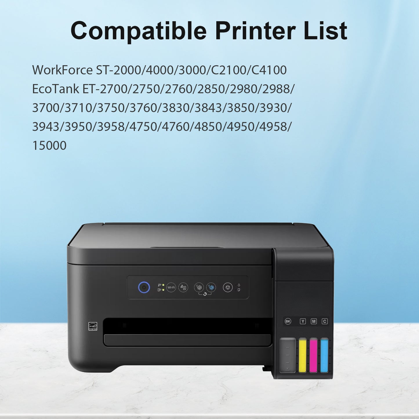 Ink Refill Bottles Compatible for 502 Ink Bottle Fit for Epson ET-2700/2750/3700/3750/4750/15000/ST-2000/3000/4000 Printers£¬8 Bottle