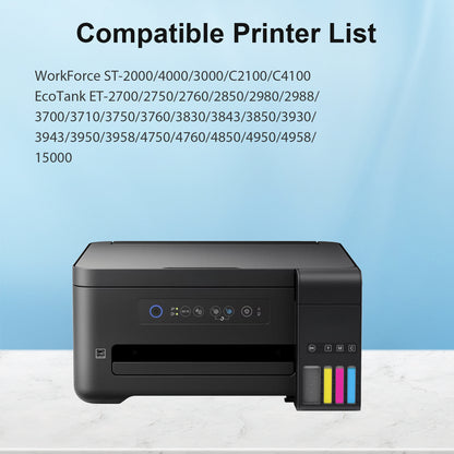 Ink Refill Bottles Compatible for 502 Ink Bottle Fit for Epson ET-2700/2750/3700/3750/4750/15000/ST-2000/3000/4000 Printers£¬4 Bottle