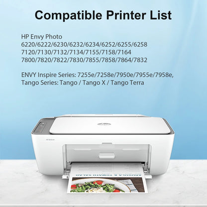 64XL Ink Cartridges Compatible for HP 64 64XL Black and Color for Envy Photo 7855 7858 7155 7120 7800 6255 6252 7158 7164 (1 Pack Black, 1 Pack Tri-color)