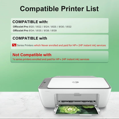 923XL 923 Ink Cartridge with Chip Compatible for HP 923e 923XL for OfficeJet Pro 8130 8135 8120 8122 8124 8125 8132 8134 8135 8138 8139 Printer(4 Pack, Black, Cyan, Magenta, Yellow)