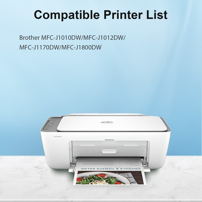LC401XL LC401 MFC-J1010DW Ink Cartridges for Brother Printer 401XL LC 401 4-Pack High Yields for MFC-J1010DW MFC-J1170DW MFC-J1012DW MFC-J1800DW MFC J1010DW (Black, Cyan, Magenta, Yellow)