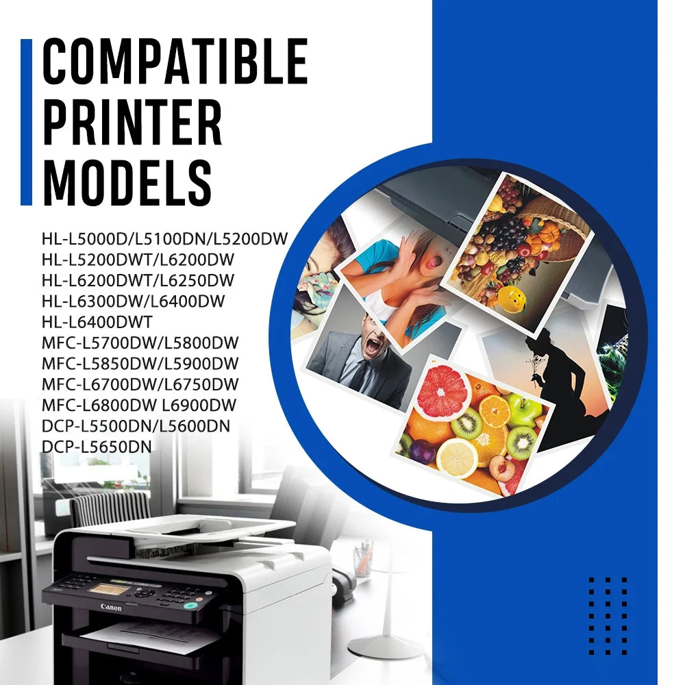 TN850 TN820 Toner Cartridges Black High Yield 2 Pack Compatible for Brother TN 850 TN 820 MFC-L5900DW HL-L6200DW MFC-L5800DW MFC-L5850DW MFC-L5700DW HL-L5200DW MFC-L6800DW Printer Ink