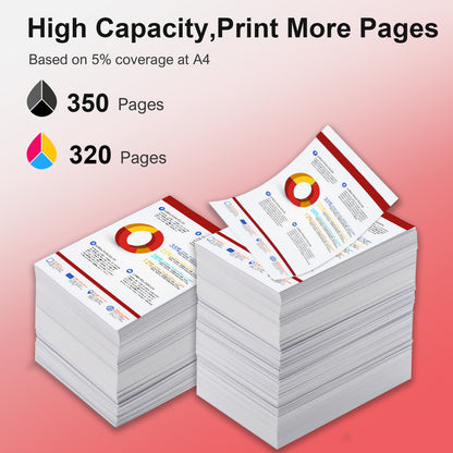 245XL Ink Cartridge Compatible for Canon Ink 245 and 246 for Canon Pixma MX492 TR4520 MG3020 MG2920 MG2924 TS3320 TS3120 MX490 MG2522 MG2922 TR4522 TR4527 TS3322 Printer,2 Pack(Black+Tri-Color)