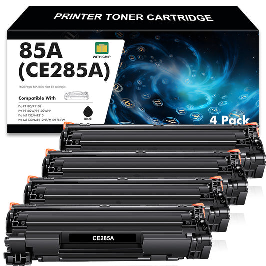 Colorich CE285A 85A Toner Cartridge Black Compatible for HP 85A CE285A CE285D use with Laserjet Pro P1102w P1102 1102w P1005 M1132 M1210 Printer Ink 3-Pack