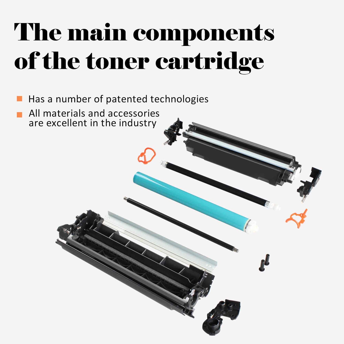 201X Toner Cartridges Compatible for HP 201X 201A CF400A CF400X Color Laserjet Pro MFP M277dw M252dw M277c6 M274n Printer Ink (Black Cyan Yellow Magenta 4-Pack)