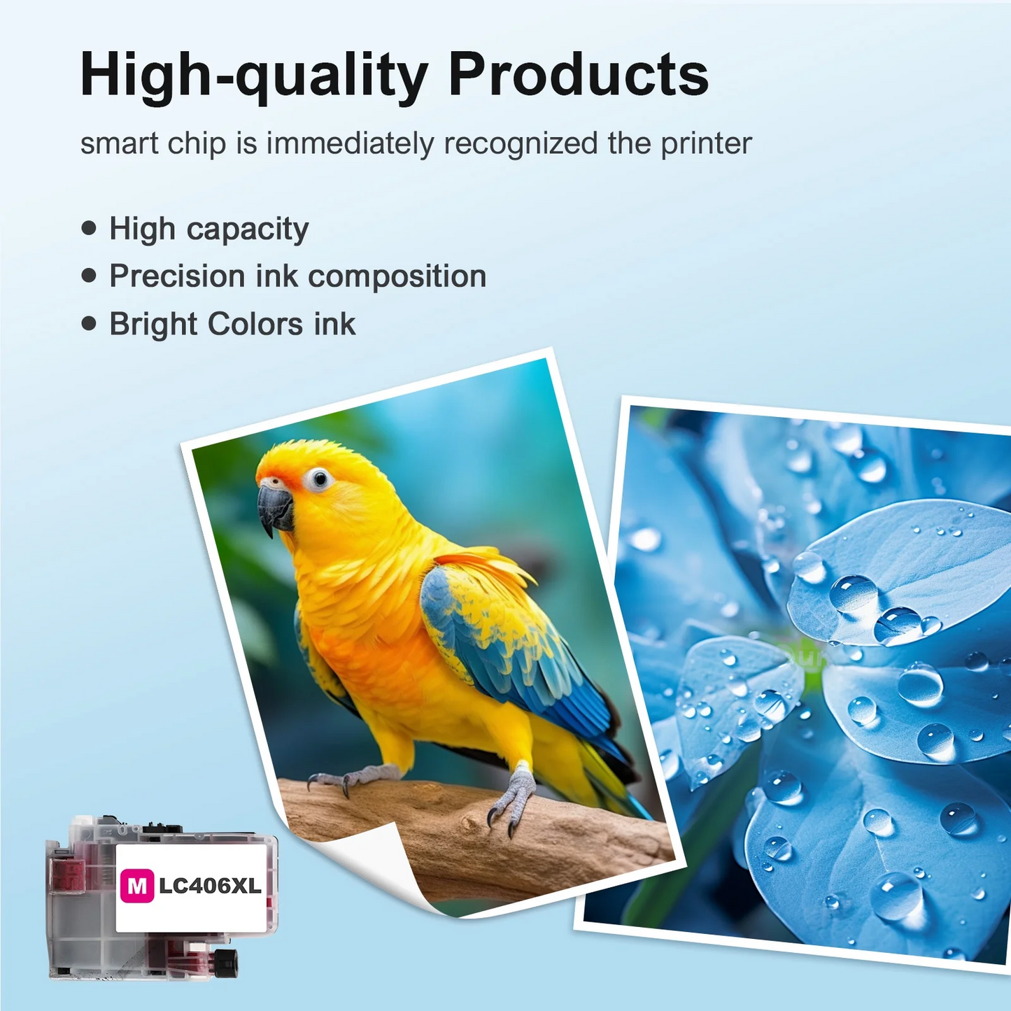 LC406 XL LC406 Ink Cartridge for Brother Printer 406XL 1-Pack High Yield for MFC-J4335DW MFC-J5855DW MFC-J6555DW MFC-J4535DW MFC-J6955DW MFC-J4345DW MFC-J5955DW (1 Magenta)