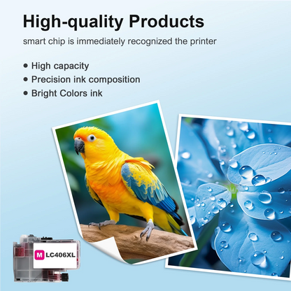 LC406 XL LC406 Ink Cartridge for Brother Printer 406XL 1-Pack High Yield for MFC-J4335DW MFC-J5855DW MFC-J6555DW MFC-J4535DW MFC-J6955DW MFC-J4345DW MFC-J5955DW (1 Magenta)