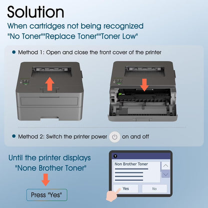 TN830XL TN830 Black High Yield Toner Cartridge Compatible for Brother TN830XL TN830 TN-830 HL-L2460DW HL-L2405W DCP-L2640DW MFC-L2820DW HL-L2400D L2405W L2480DW MFC-L2820DWXL Printer Ink 2-Pack