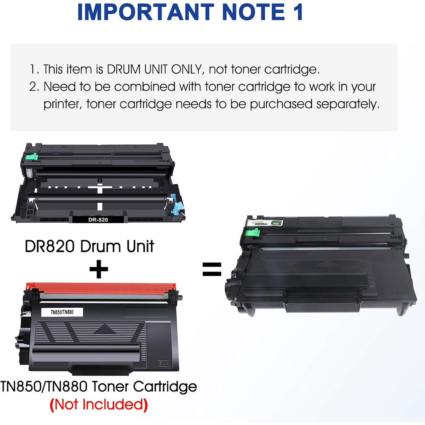 820 Drum Unit Compatible for Brother DR820 DR-820 DR 820 HL-L6200DW MFC-L5850DW MFC-L5900DW MFC-L6700DW MFC-L5800DW HLL6200DW HL-L5200DW HLL5100DN Printer (Black, 4-Pack)