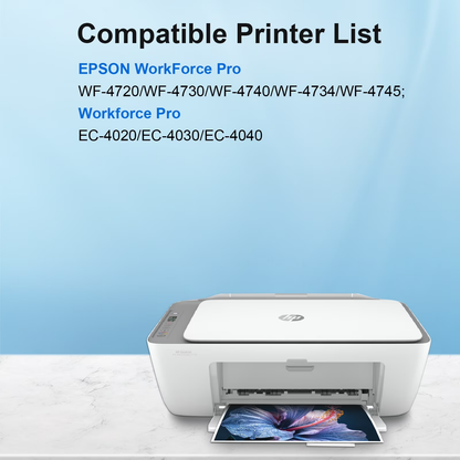 802XL Ink Cartridges 3 Pack Compatible for Epson 802 Ink 802 XL Printer Ink for Epson WF-4740 WF-4730 WF-4720 WF-4734 WF-4745 EC-4020 EC-4030 EC-4040 (1 Cyan, 1 Magenta, 1 Yellow)