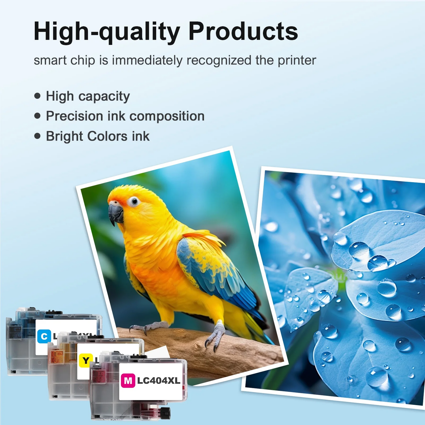 LC404XL LC404 Ink Cartridges Compatible for Brother MFC-J1205DW Printer 404XL LC 404 for Brother MFC J1205W MFCJ1205W XL MFC-J1215W - 5 Pack High Yields Black Cyan Magenta Yellow