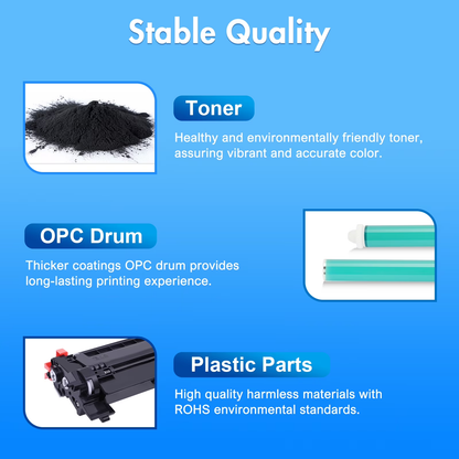 210A Toner Cartridges 4 Pack with Chip Compatible for 210A 210X 4301fdw W2100A W2100X Compatible for Color Laserjet Pro MFP 4301fdw 4301fdn 4201dw 4201dn Series Printer Ink BK/Y/C/M