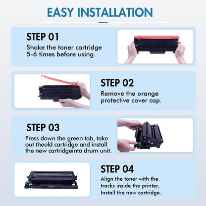 TN850 High Yield Toner Cartridge Compatible TN820 TN850 for Brother TN850 TN 850 TN-850 TN 820 TN-820 MFC-L5700DW L5850DW HL-L6200DW MFC-L5700DW MFC-L5900DW HL-L5200DW Printer Ink (Black, 4-Pack)