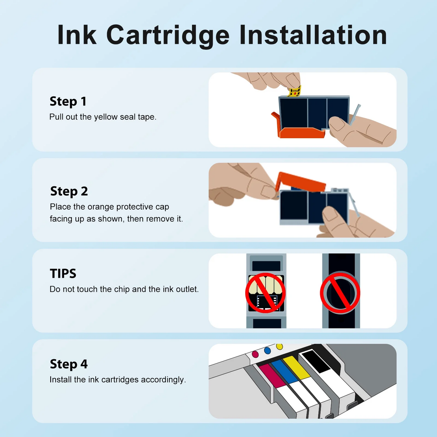 4-Pack 910XL Ink Cartridge Compatible for HP 910 XL 910XL Officejet Pro 8012 8013 8015 8022 8025 8028 8035 8012e 8015e 8022e 8025e 8028e 8034e 8035e Printer Ink Black,Cyan,Magenta,Yellow