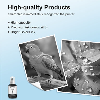 Ink Refill Black Bottles Compatible for 502 Ink Bottle Fit for Epson ET-2700/2750/3700/3750/4750/15000/ST-2000/3000/4000 Printers£¬1 Bottle