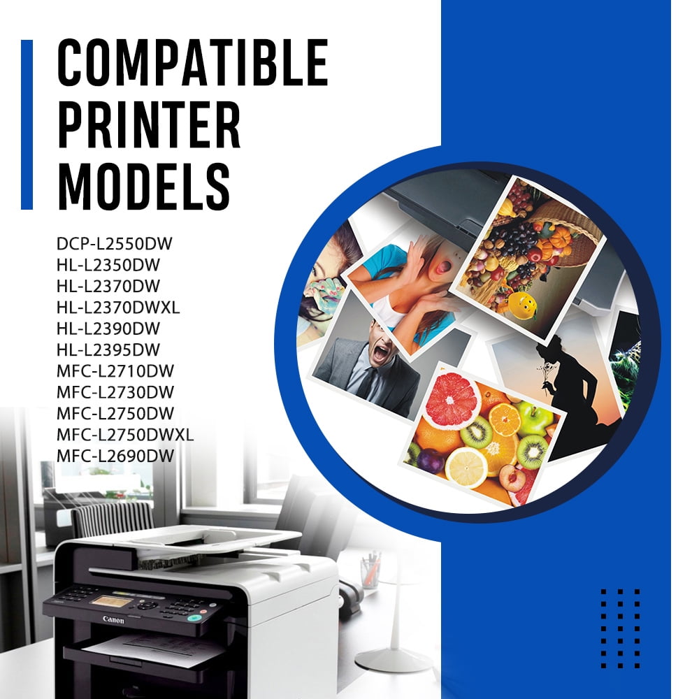 Colorich Compatible for Brother TN760 TN-760 Toner Cartridge DR730 Drum TN-730 DR-730 for MFC-L2710DW MFC-L2750DW HL-L2350DW HL-L2370DW Printer ( 2 Black Toner, 1 Drum Unit)