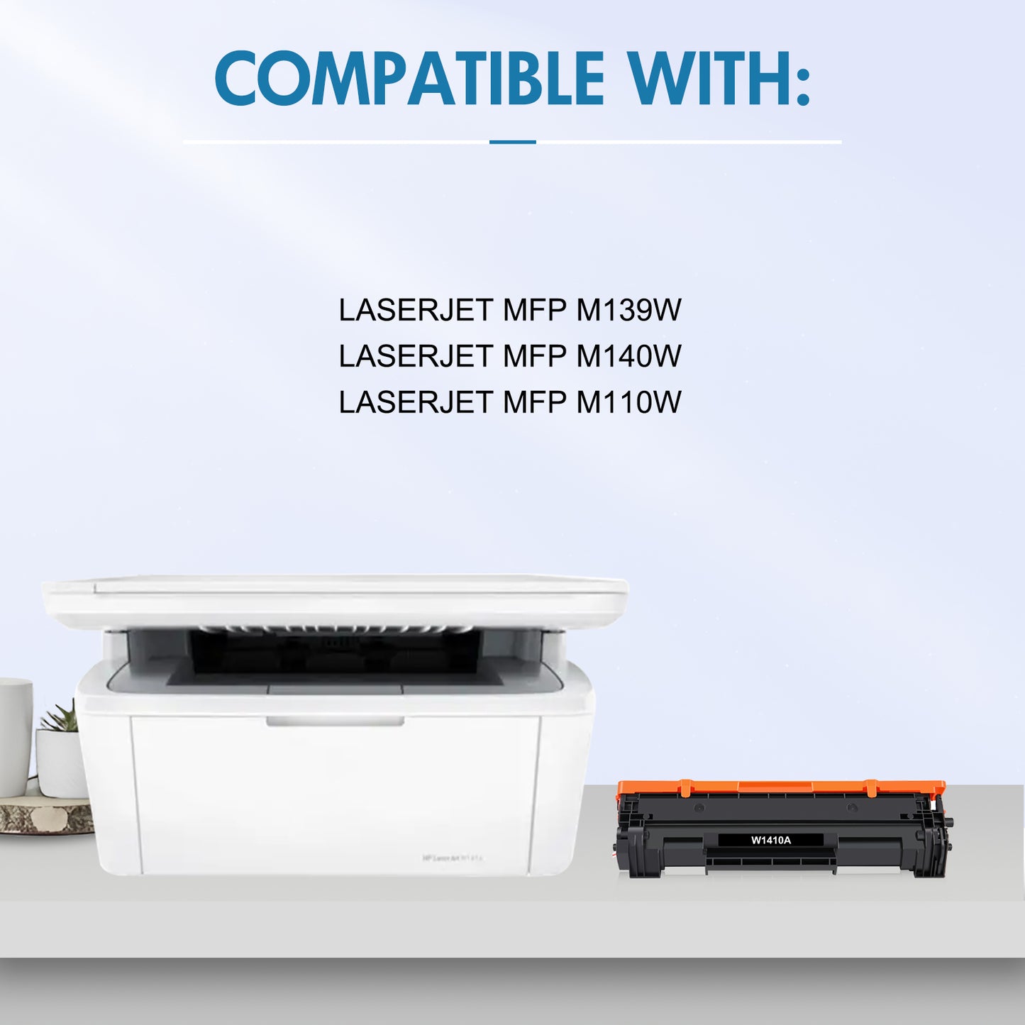 Colorich 141A H1410A Toner Cartridge (With Chip) Compatible with HP 141A W1410A for HP Laserjet M110w MFP M139w M140w Printer Ink (Black,1-Pack)