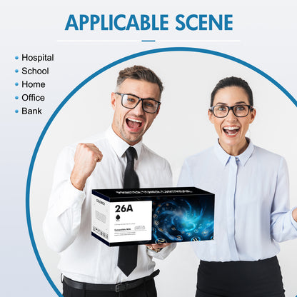 26A CF226A Toner Cartidge Compatible for HP 26A CF226A 26X CF226X LaserJet Pro M402n M402dn M426 M402d M402dw Laser Jet MFP M426fdw M426fdn M402 M426dw Printer Ink Black 4-Pack