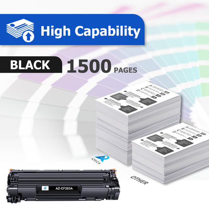 83A Toner Cartridge Compatible for 83A 83X CF283A CF283X LaserJet Pro MFP M127fw M127fn M225dw LaserJet Pro M201dw M201n Printer (Black, 2-Pack)